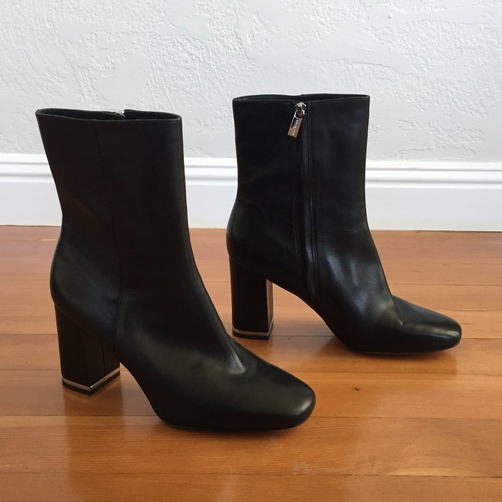 Michael Kors Black Boots with Silver Detail